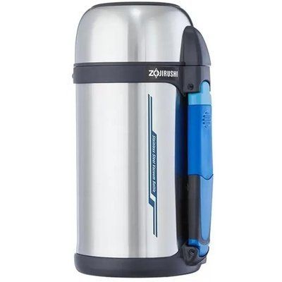 Термос ZOJIRUSHI SF-CС13ХA 1.3l (складна ручка+ремінець) Сталевий 16780008 фото