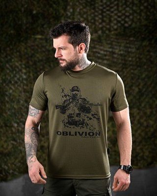 Тактическая футболка Oblivion Soldier потоотводящая Coolmax, 100% полиэстер, шелкография 92091 S фото