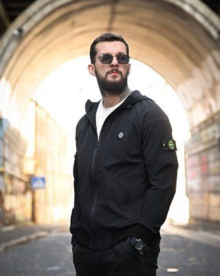 Мужская городская ветровка Stone Island Black водоотталкивающая из эластичного материала T800 S 92194 S фото