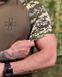 Футболка ЗСУ Олива з вставками піксельний камуфляж армійський військовий стиль 92826 S фото 5