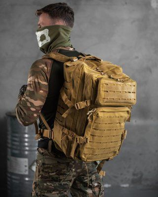 Тактичний рюкзак 2E Laser Cut зелений з кріпленнями MOLLE та карабінами Fastex 16431 фото