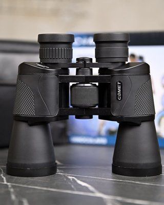 Бинокль Comet 7x50 Black с антибликовым покрытием для охоты туризма и активного отдыха 92881 фото