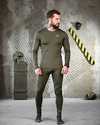 Термобелье Vaude Олива Black комплект кофта и кальсоны из флиса полиэстер 88632 XL фото
