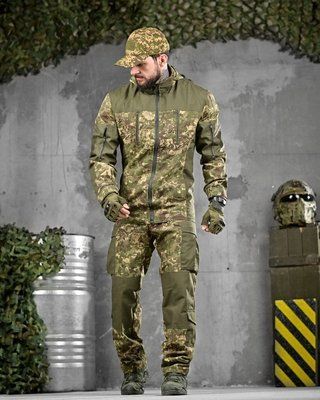 Тактичний костюм Горка Хижак Predator з грети з посиленням колін і ліктів 83848 M фото