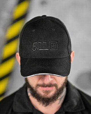 Бейсболка 511 Free Black из хлопка с вышивкой универсальная Black 14981 фото