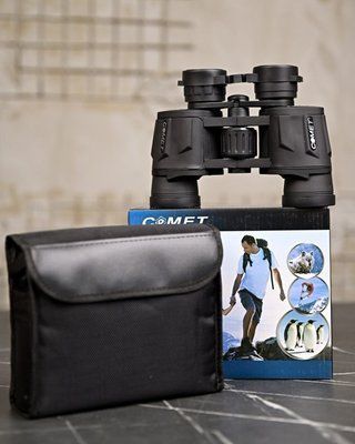 Бинокль Comet Mini 10x50 Black туристический компактный с широким полем зрения и чехлом 92885 фото