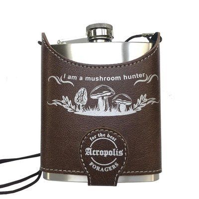 Фляга для напитков чехле " I am a mushroom hunter ", 210мл, Acropolis FL-1zg FL-1zg фото