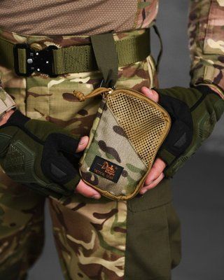 Подсумок тактический Silver Knight TY-1179 на карабине с креплением MOLLE из нейлона Oxford 900D 87792 олива фото