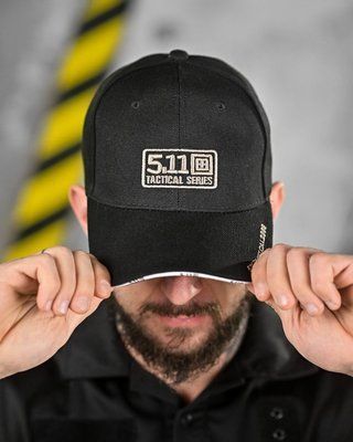 Бейсболка 511 Logo Black хлопковая с вышивкой 85582 фото