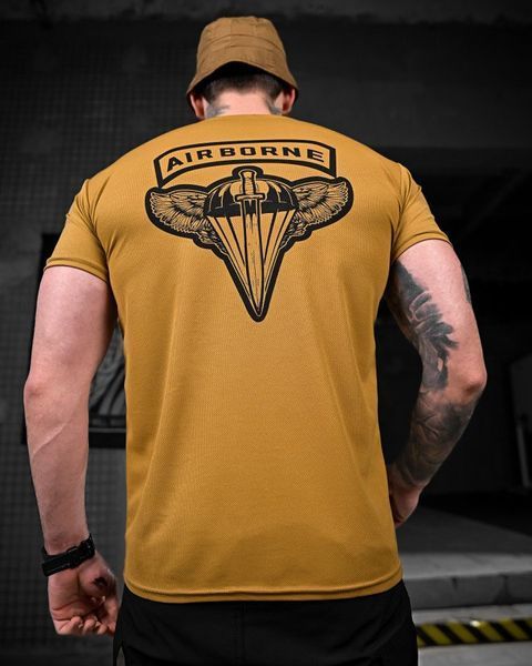 Футболка Coyote Airoborn з поліестеру Coolmax з шовкографією, чоловіча легка дихаюча 19397 M фото