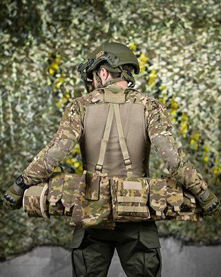 Разгрузочный пояс RPS Attack Мультикам Cordura 500D с подсумками MOLLE тактический армейский 91598 фото