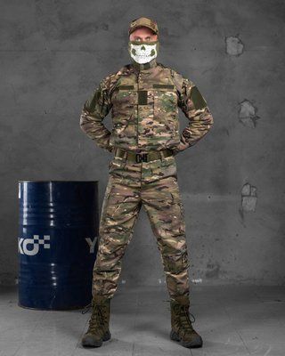 Костюм статутний Multicam Light із саржі з бейсболкою в подарунок, бавовна, поліестер, манжети на липучках 15312 S фото