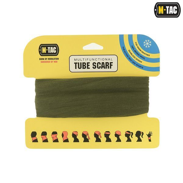 Шарф-труба M-Tac Merino Wool Чорний HLI-MWB-OD фото
