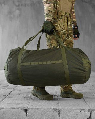 Баул Cordura 120 л Олива водонепроникний туристичний спортивний рюкзак 88892 фото