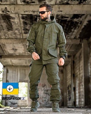 Тактичний демісезонний костюм Горка ДСТУ Олива армійський військовий ріп-стоп 93467 S фото