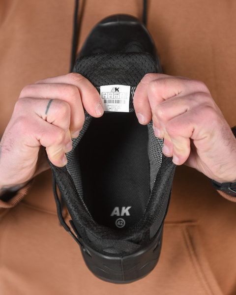 Тактические кроссовки AK Black с мембраной и водоотталкивающей Cordura, подошва, усиленный носок 16554 40 фото