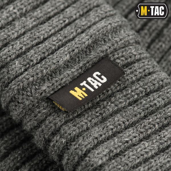 Шапка M-Tac в'язана 100% акрил сірий 40544011-S/M фото
