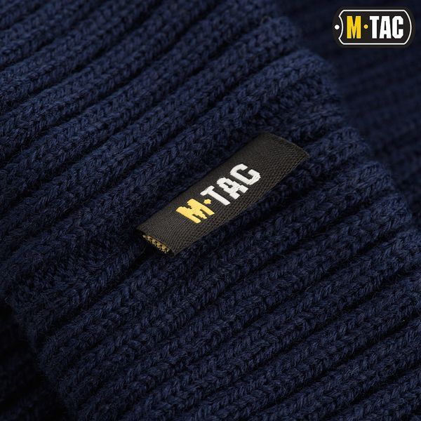 Шапка M-Tac в'язана 100% акрил Темно-синя 40544015-S/M фото
