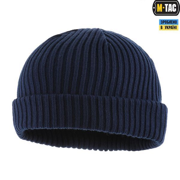 Шапка M-Tac в'язана 100% акрил Темно-синя 40544015-S/M фото