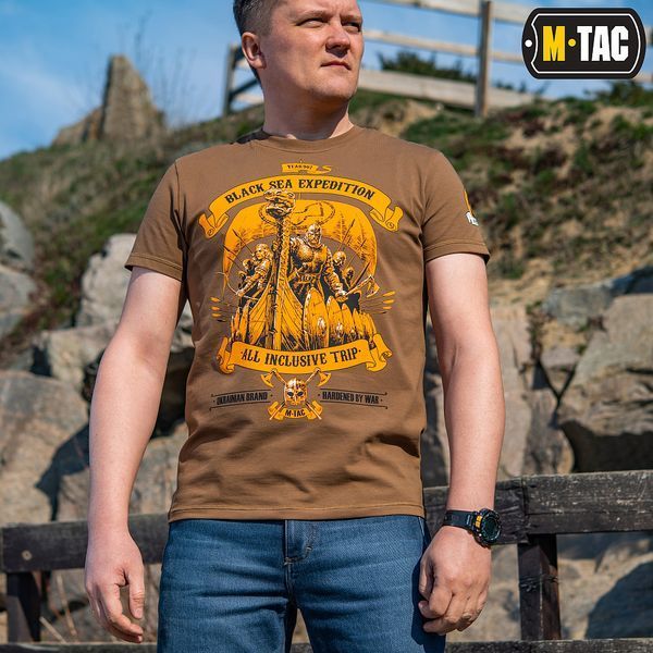 Футболка M-Tac Чорна Sea Expedition Темний Койот 80025017-3XL фото