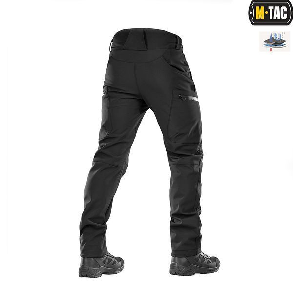 Брюки M-Tac Soft Shell Winter Чёрные 20306002-XS фото