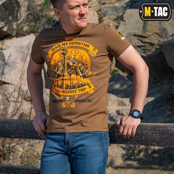 Футболка M-Tac Чорна Sea Expedition Темний Койот 80025017-3XL фото