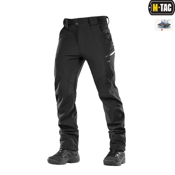 Брюки M-Tac Soft Shell Winter Чёрные 20306002-XS фото