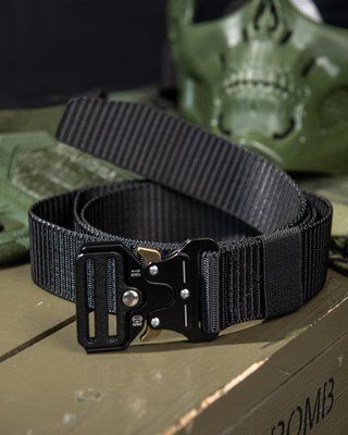 Тактичний ремінь Blackfire Cobra №9 Black нейлоновий без отворів швидкозастібка 11375 фото