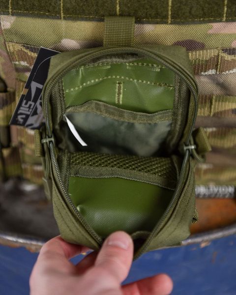 Подсумок Silver Knight Олива Mini тактический карман Molle влагостойкий 52396 фото