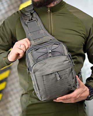 Тактическая нагрудная сумка X-TACTICAL Койот через плечо тактический рюкзак для туризма 93106 фото