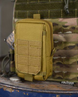 Підсумок тактичний Silver Knight Койот Mini коричневий з кріпленням MOLLE водовідштовхувальний 52397 фото